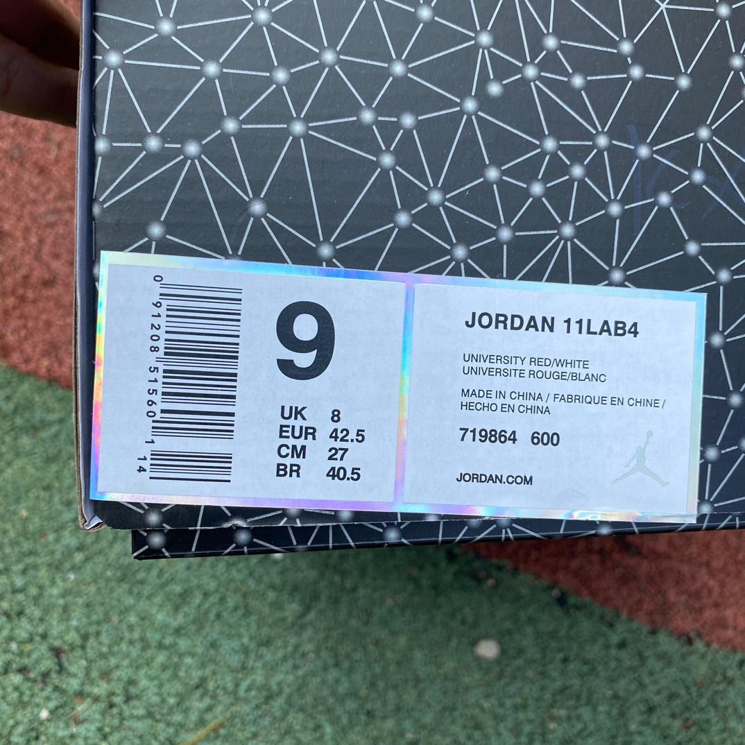 Air Jordan 4 Lab4 Red Sneakers    719864-600 - DopestKickz