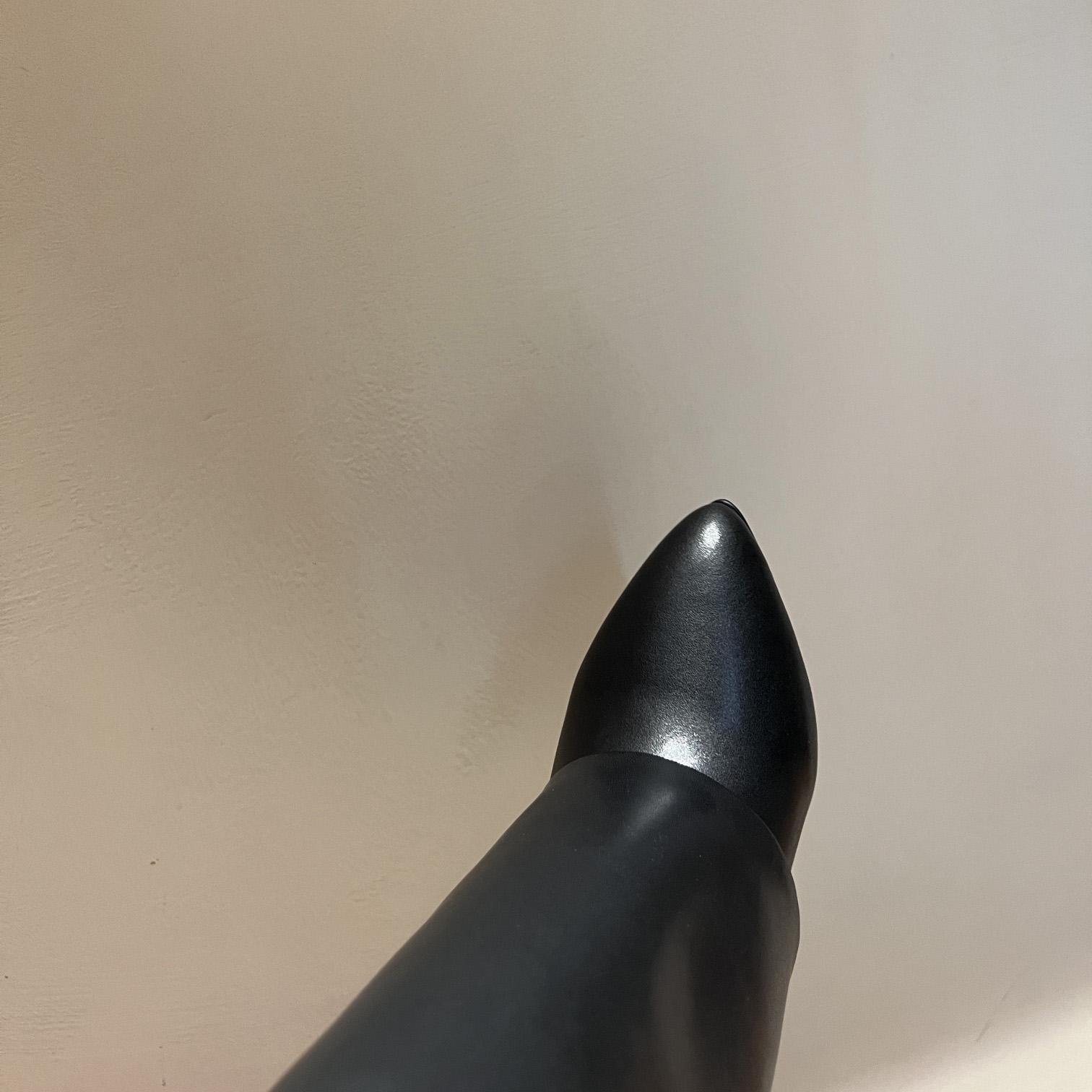 Givenchy Shark Lock Leather Knee-high Boots - DopestKickz