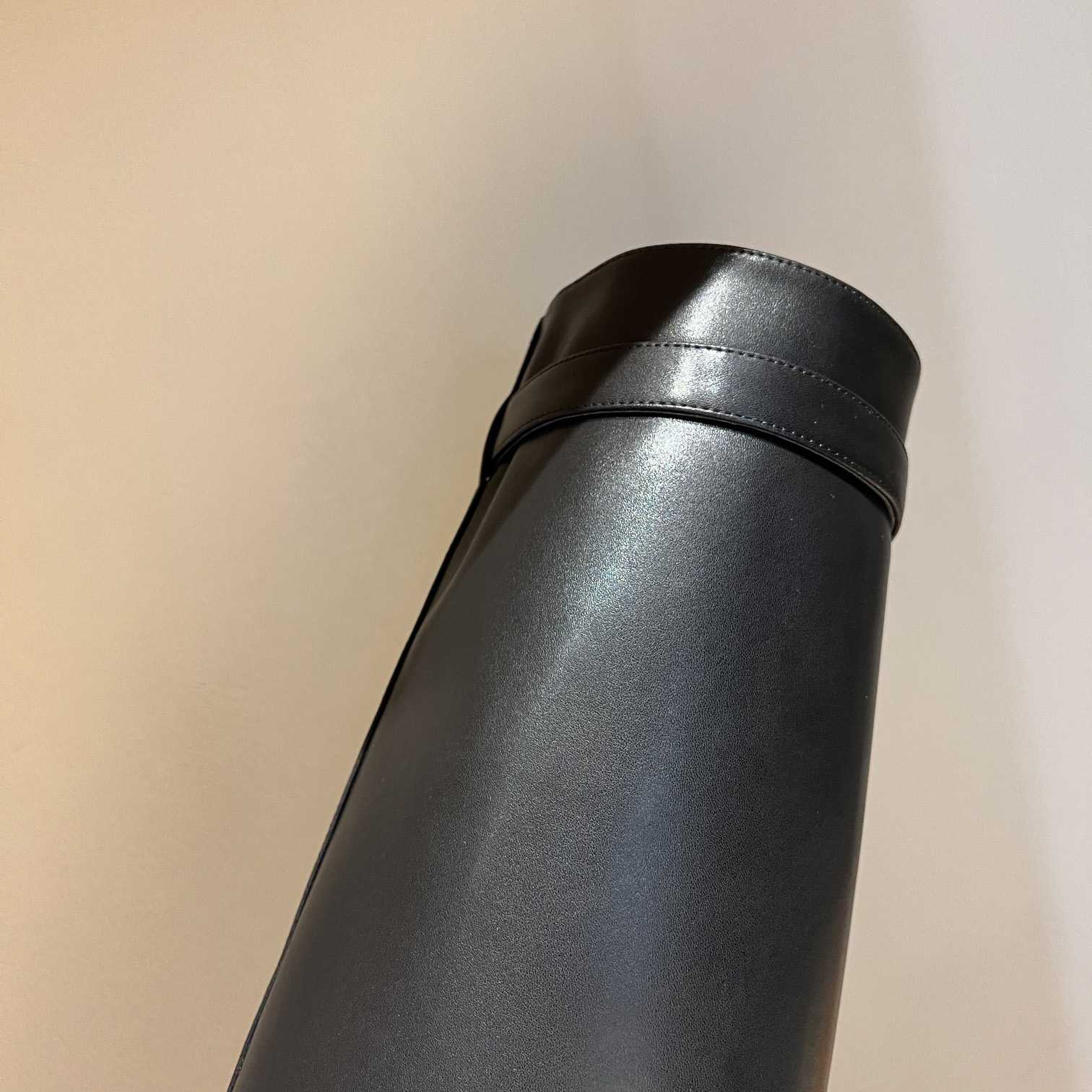 Givenchy Shark Lock Leather Knee-high Boots - DopestKickz