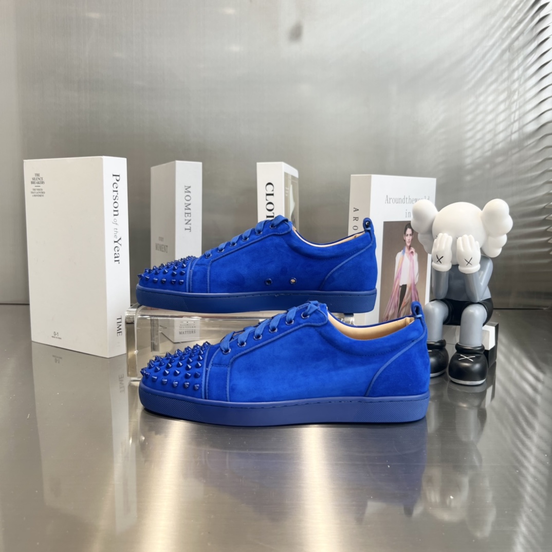 Christian Louboutin Louis Orlato Spiked Low-Top Sneakers - DopestKickz