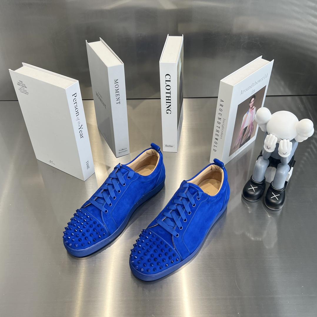 Christian Louboutin Louis Orlato Spiked Low-Top Sneakers - DopestKickz