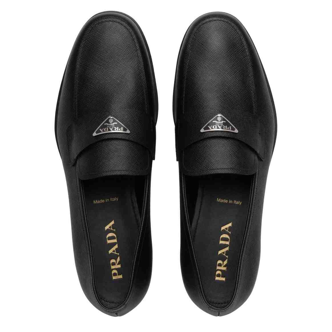 Prada Triangle Logo Loafers(Upon UK Size) - DopestKickz