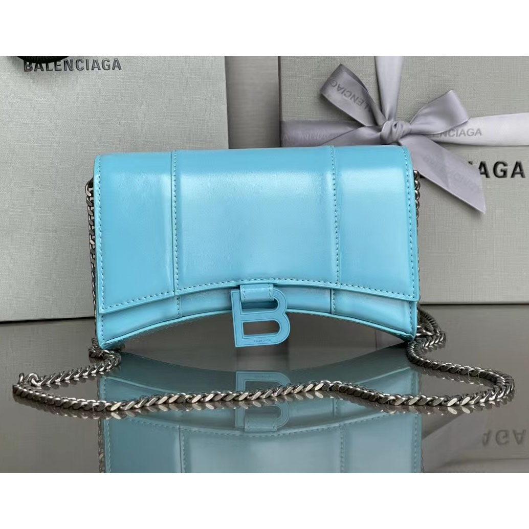 Balenciaga XS Hourglass Wallet Shoulder Bag  (19.3-11.9-4.8cm) - DopestKickz
