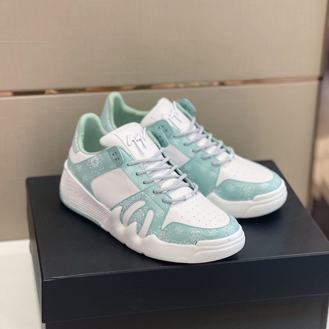 Giuseppe Zanotti Talon Paisley-print Sneakers - DopestKickz