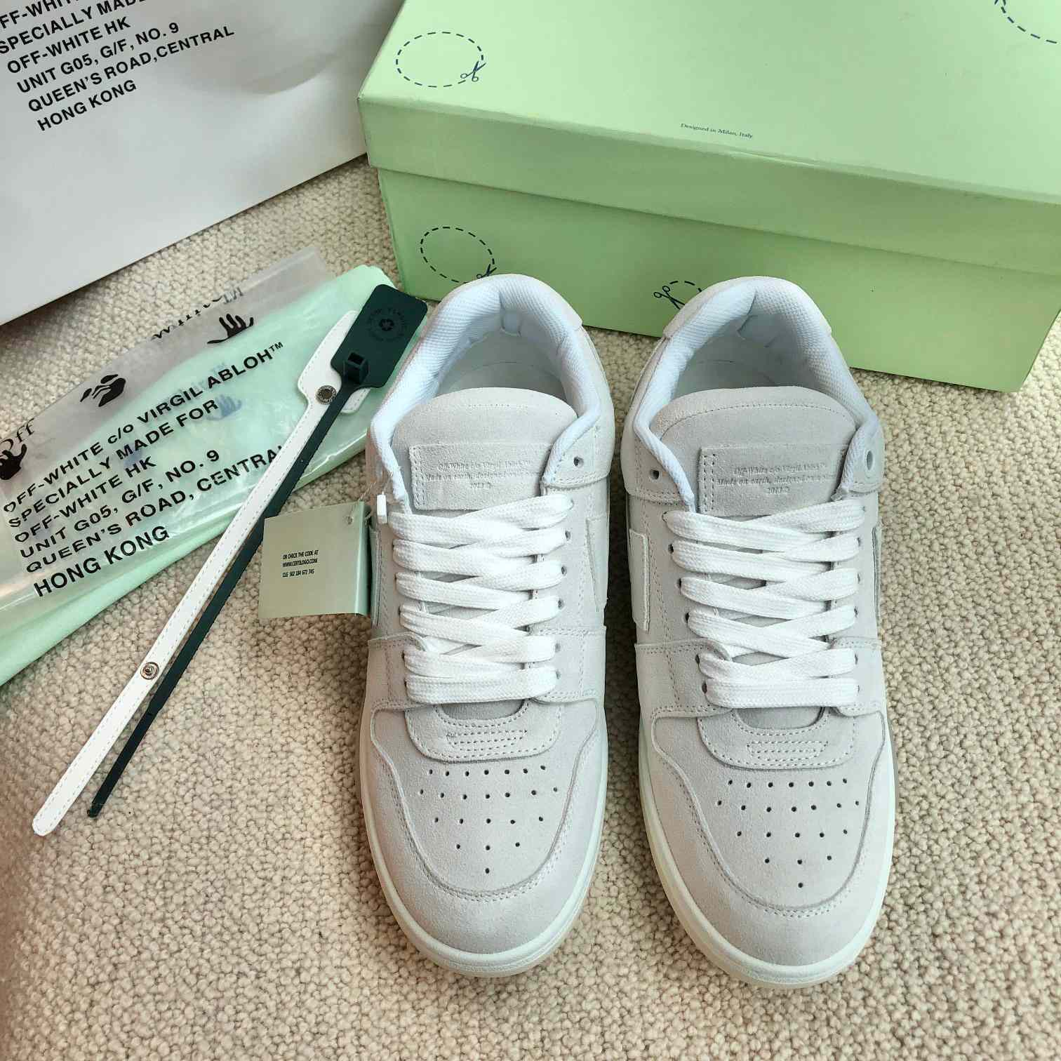 Off White Out Of Office Calf Calf Leather Sneaker - DopestKickz