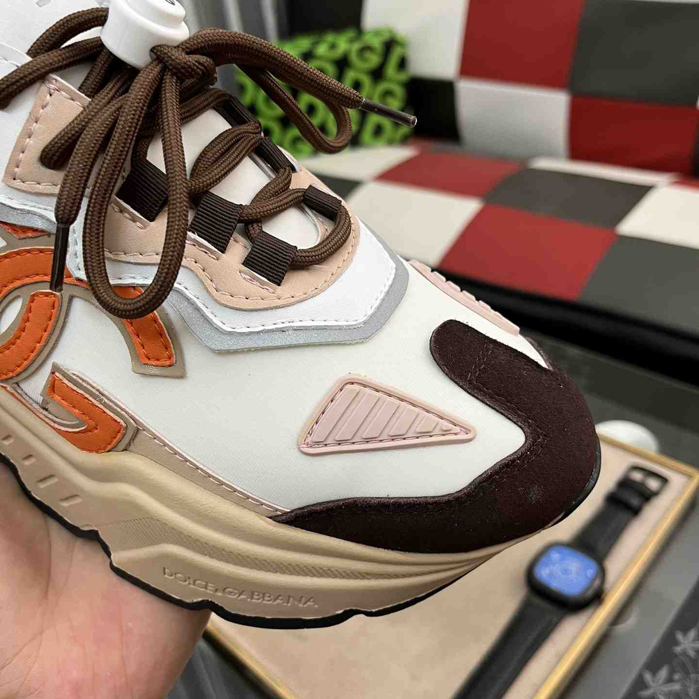 Dolce & Gabbana Mixed-materials Daymaster Sneakers - DopestKickz