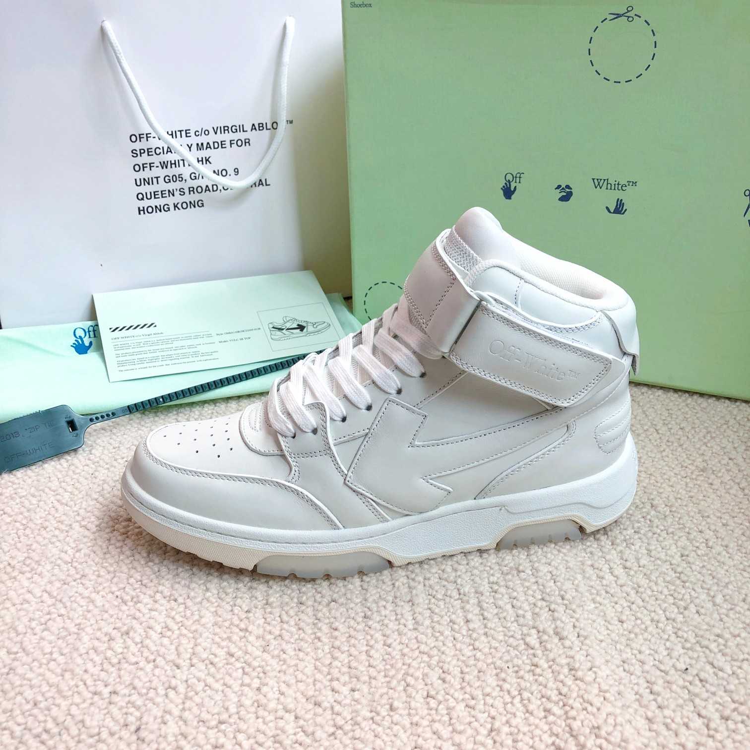 Off White Out Of Office Mid Top Sneaker - DopestKickz