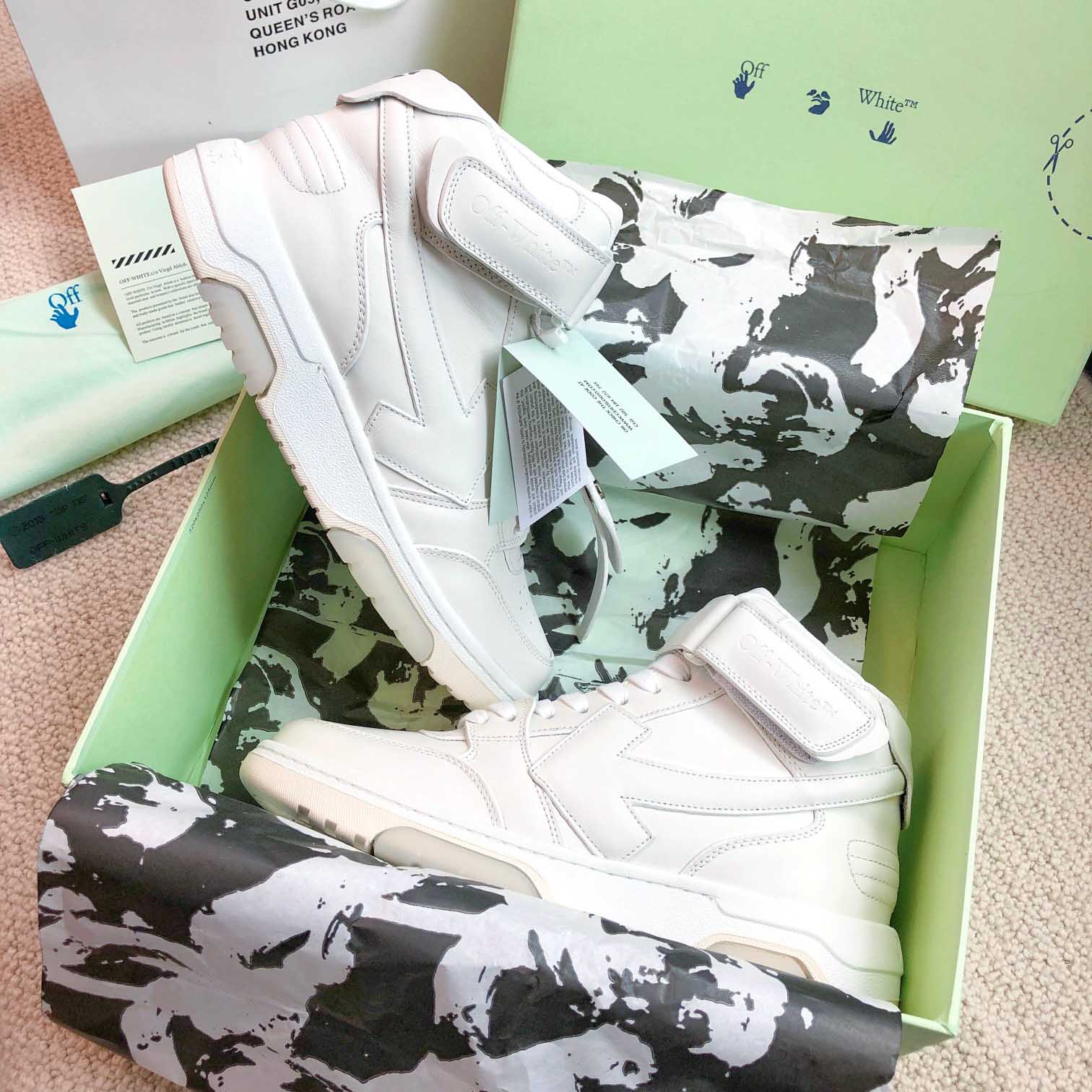 Off White Out Of Office Mid Top Sneaker - DopestKickz
