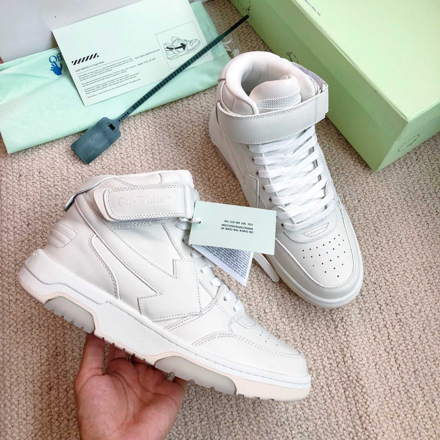 Off White Out Of Office Mid Top Sneaker - DopestKickz