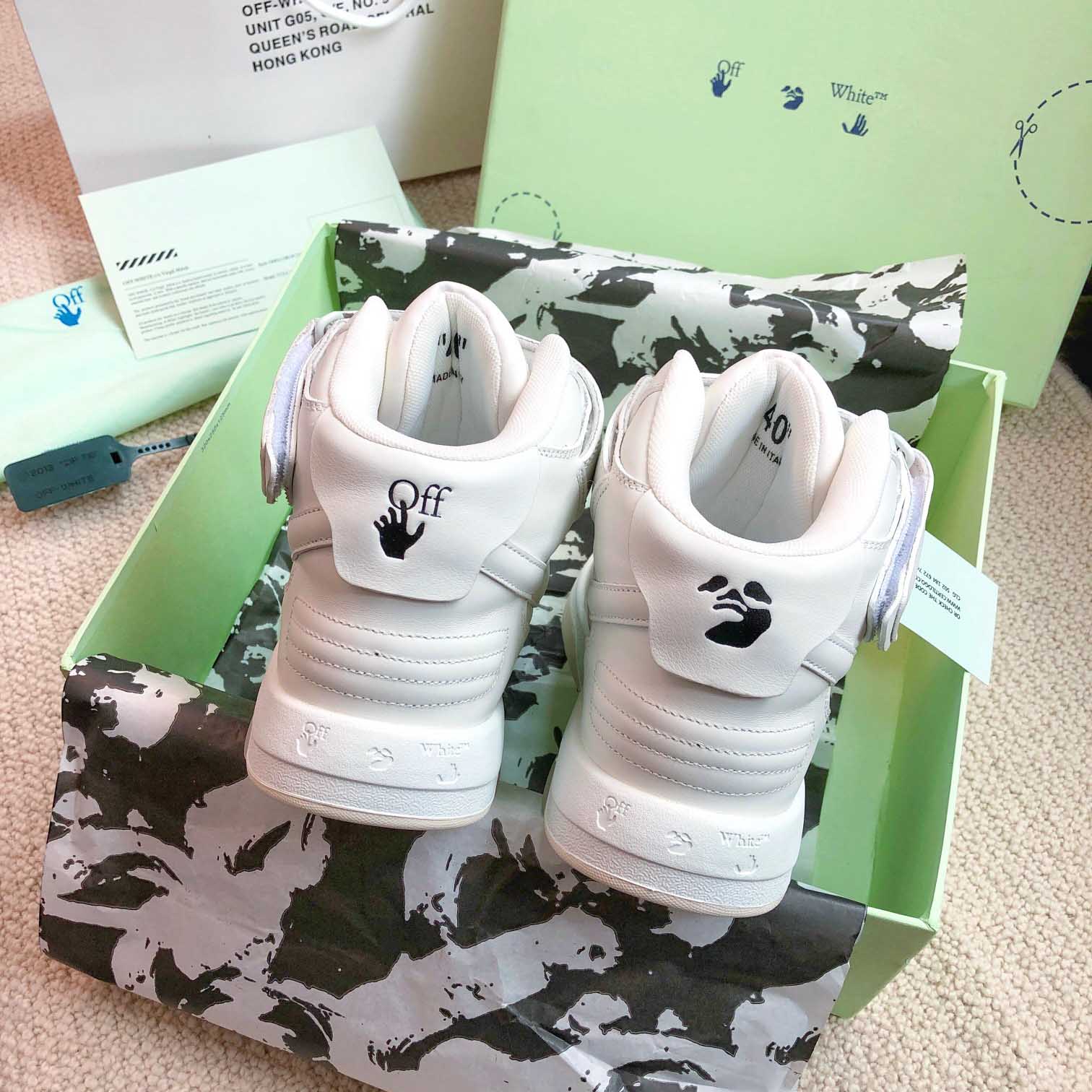 Off White Out Of Office Mid Top Sneaker - DopestKickz