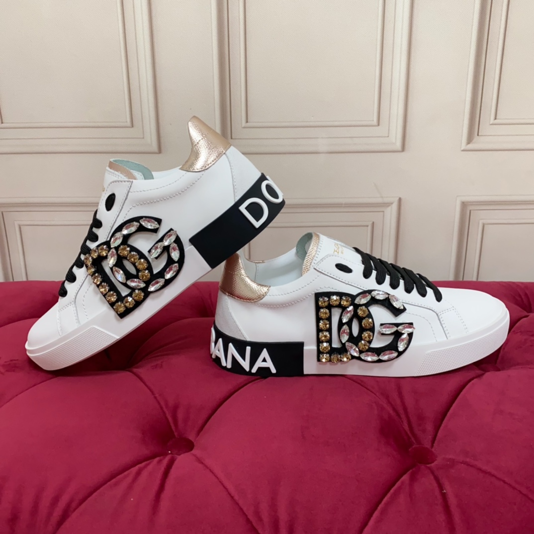 Dolce & Gabbana Calfskin Portofino Sneakers - DopestKickz