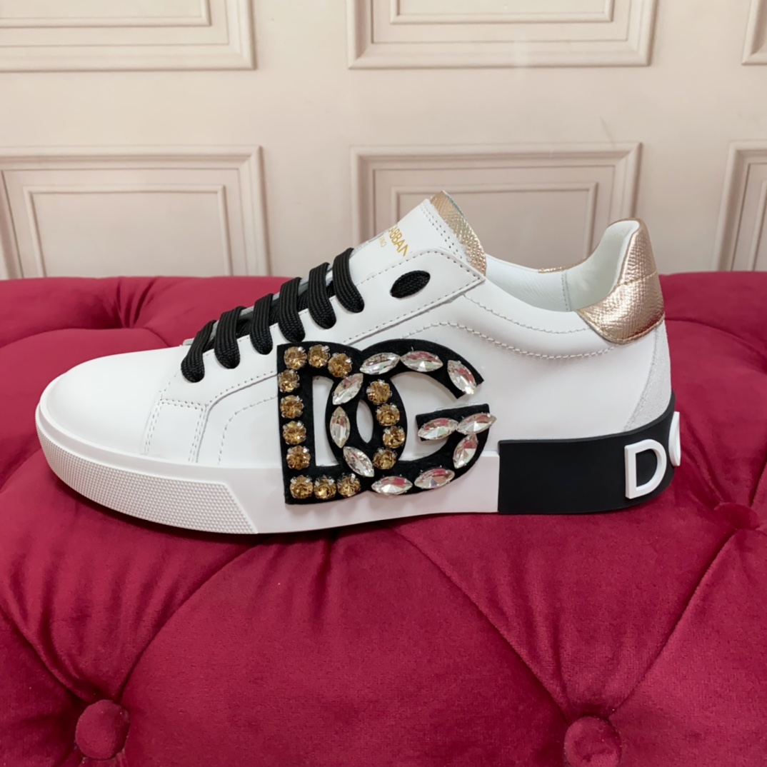 Dolce & Gabbana Calfskin Portofino Sneakers - DopestKickz