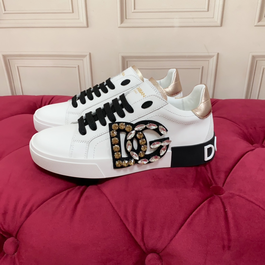 Dolce & Gabbana Calfskin Portofino Sneakers - DopestKickz