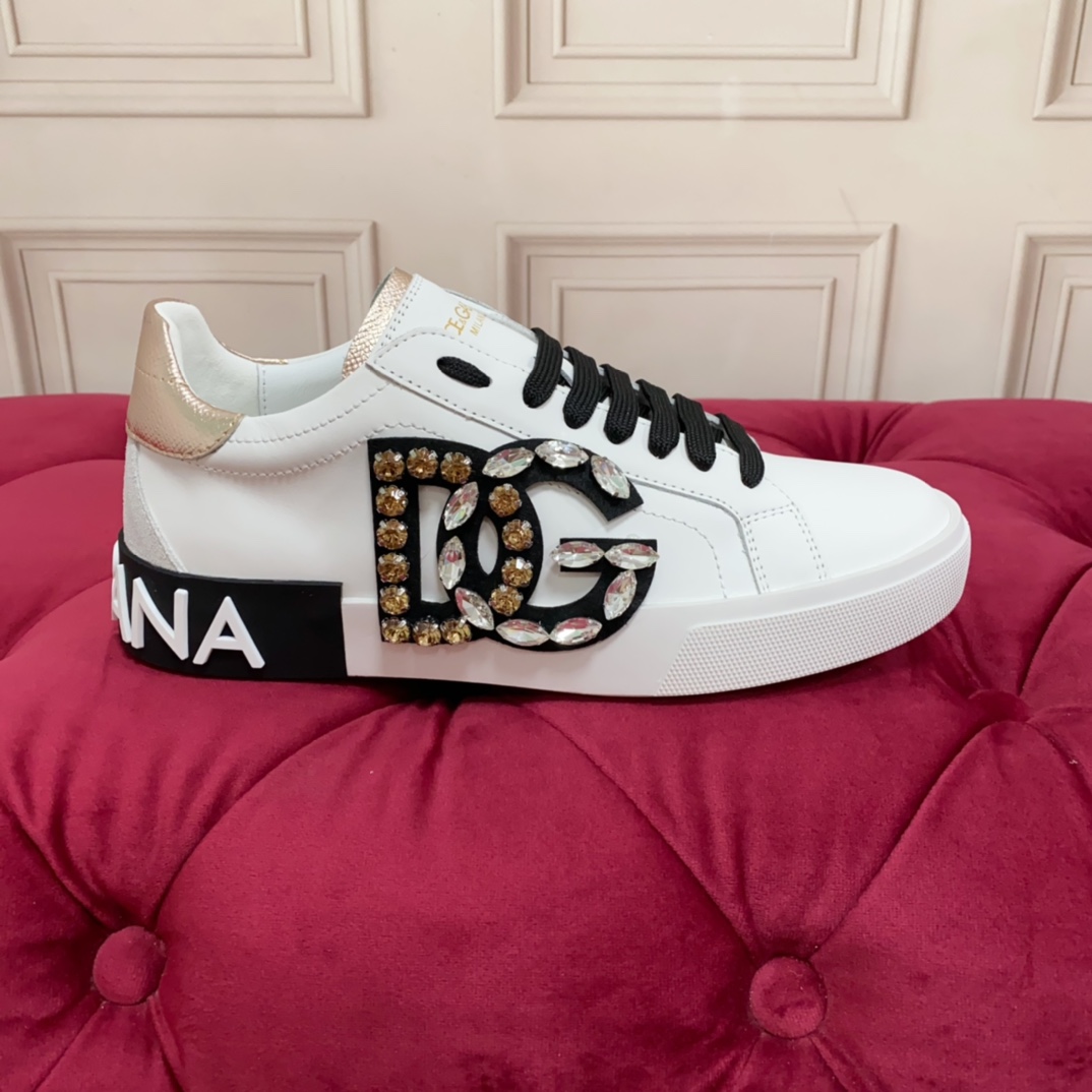 Dolce & Gabbana Calfskin Portofino Sneakers - DopestKickz