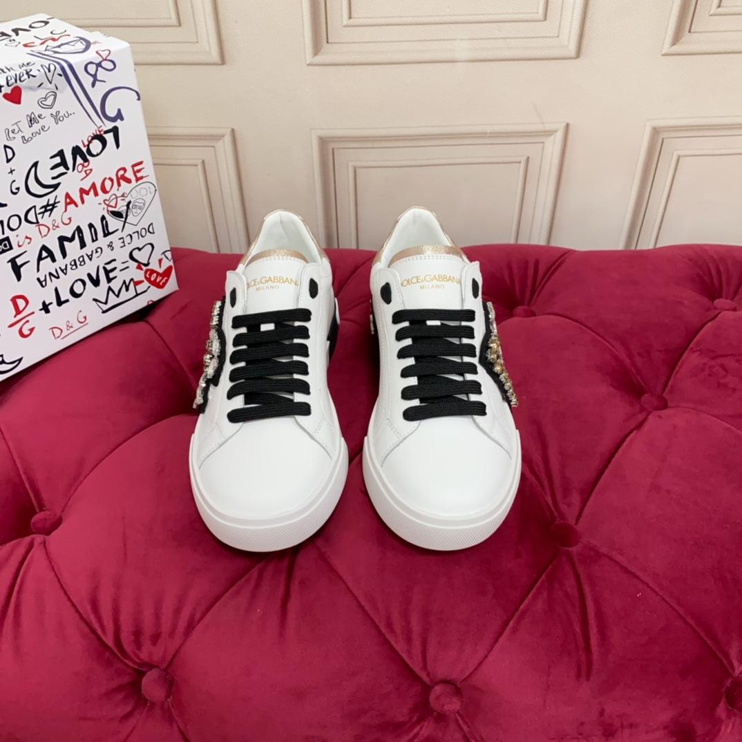 Dolce & Gabbana Calfskin Portofino Sneakers - DopestKickz