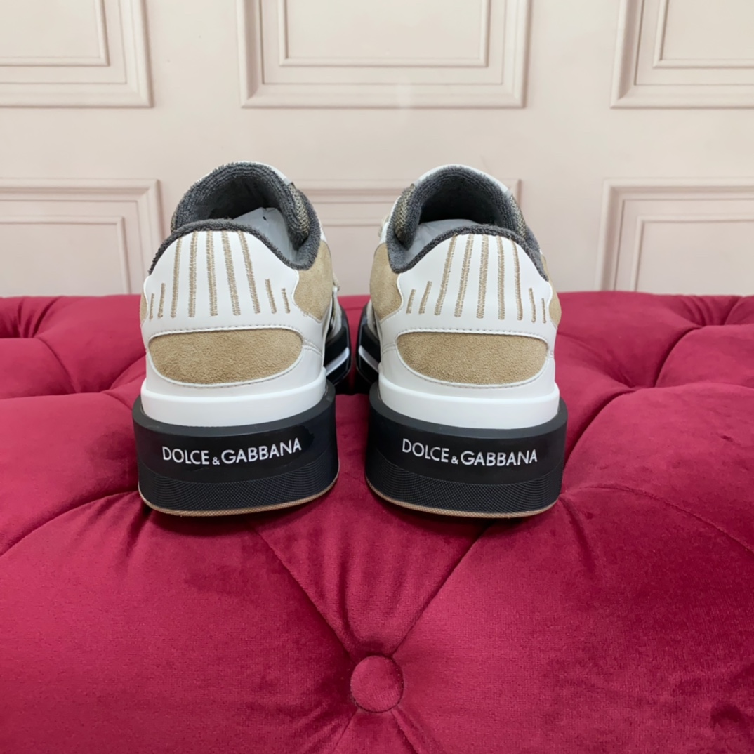 Dolce & Gabbana Mixed-material New Roma Sneakers - DopestKickz