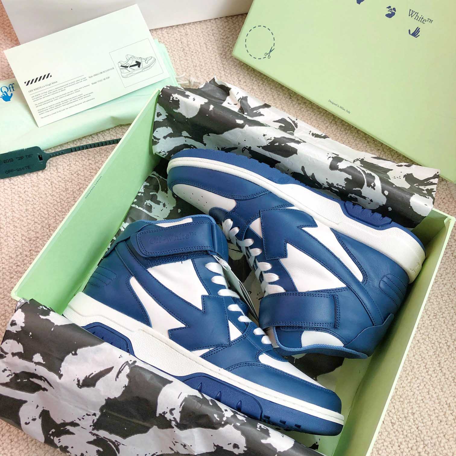 Off White Out Of Office Mid Top Sneaker - DopestKickz