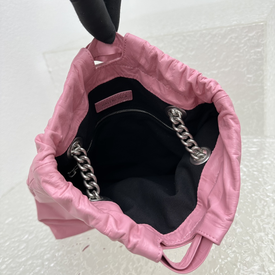 Balenciaga Crush Small Tote Bag In Pink(27X10X32CM) - DopestKickz