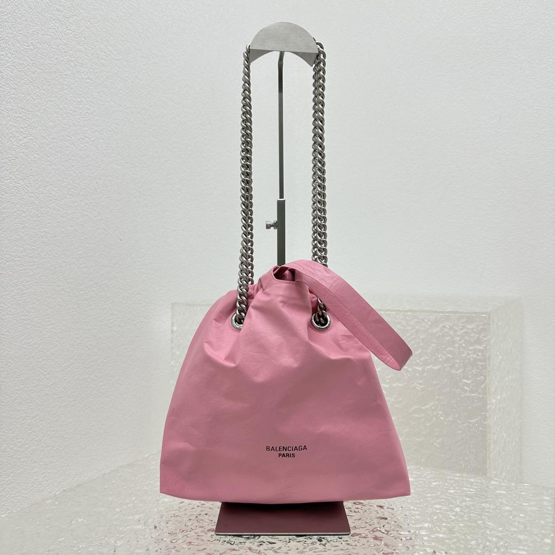 Balenciaga Crush Small Tote Bag In Pink(27X10X32CM) - DopestKickz