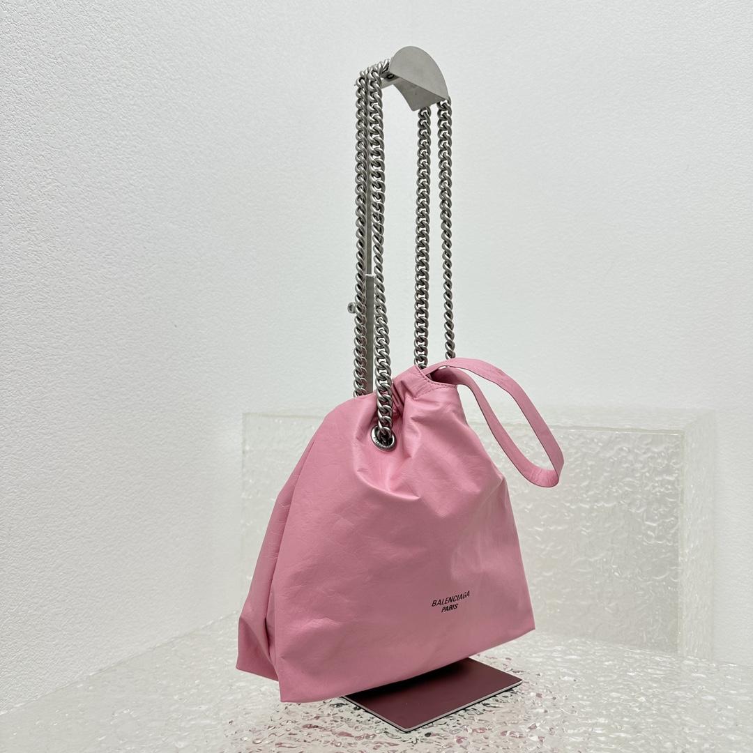 Balenciaga Crush Small Tote Bag In Pink(27X10X32CM) - DopestKickz