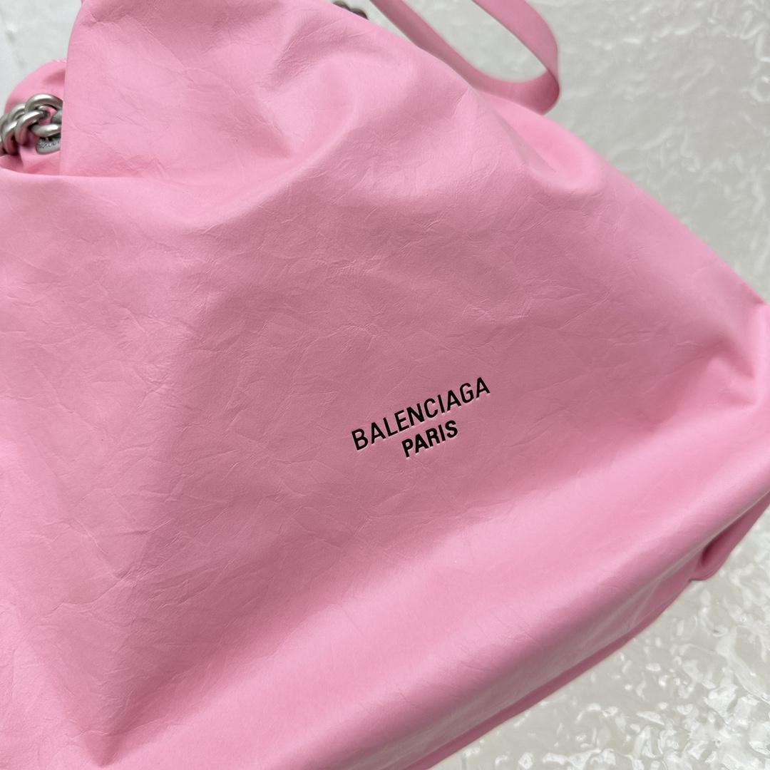 Balenciaga Crush Small Tote Bag In Pink(27X10X32CM) - DopestKickz