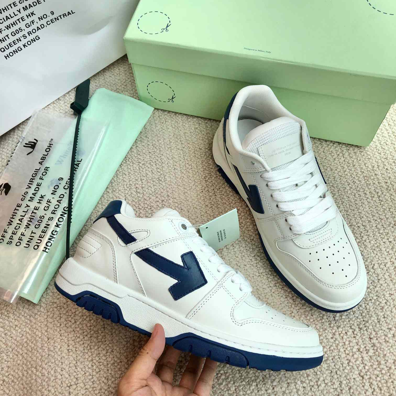 Off White Out Of Office Calf Leather Sneaker - DopestKickz