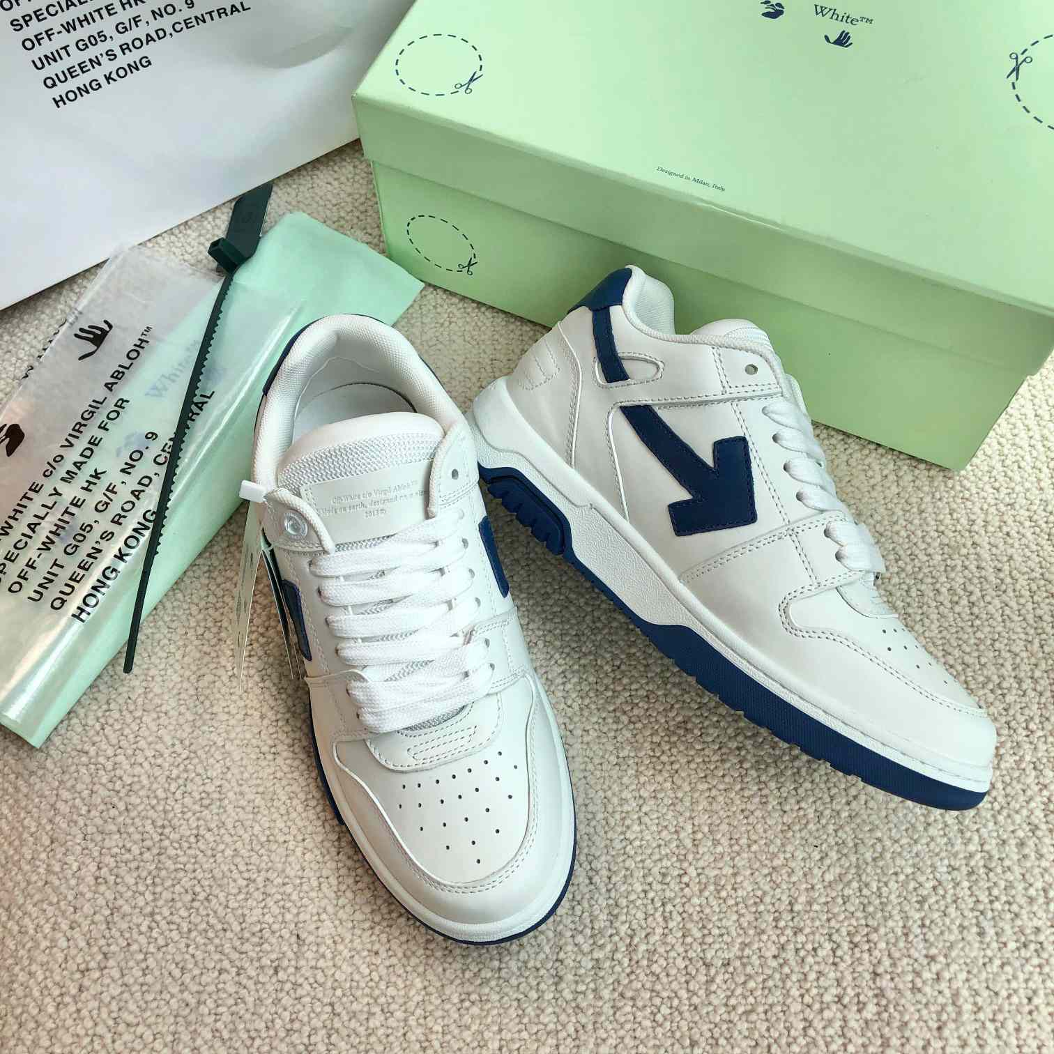 Off White Out Of Office Calf Leather Sneaker - DopestKickz