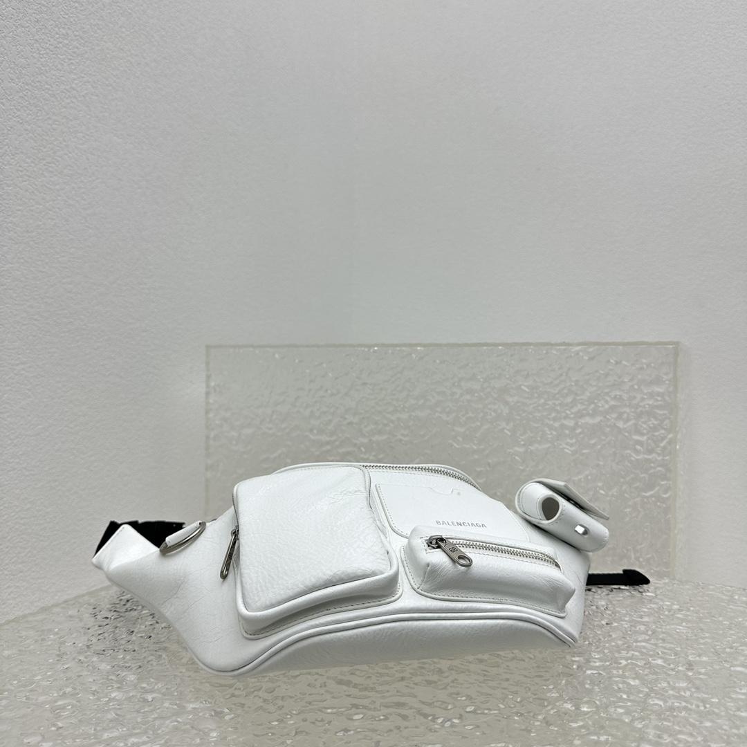 Balenciaga Superbusy Beltpack In White - DopestKickz