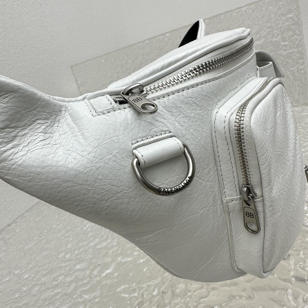 Balenciaga Superbusy Beltpack In White - DopestKickz