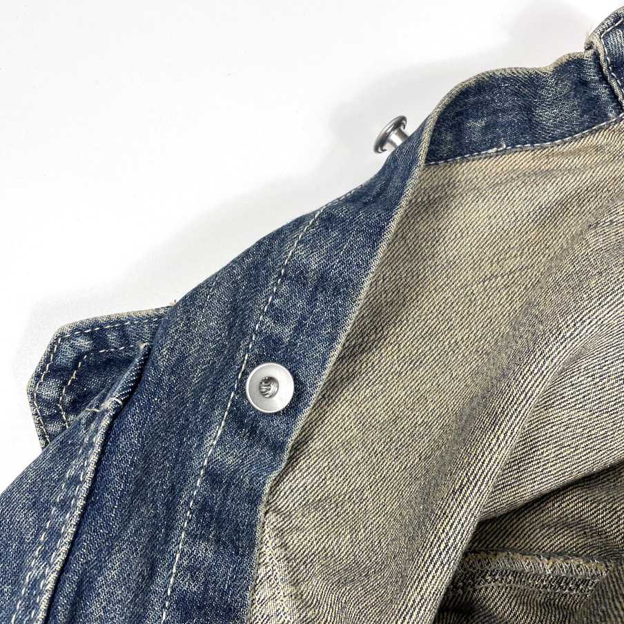 Rick Owens Cropped Denim Jacket - DopestKickz