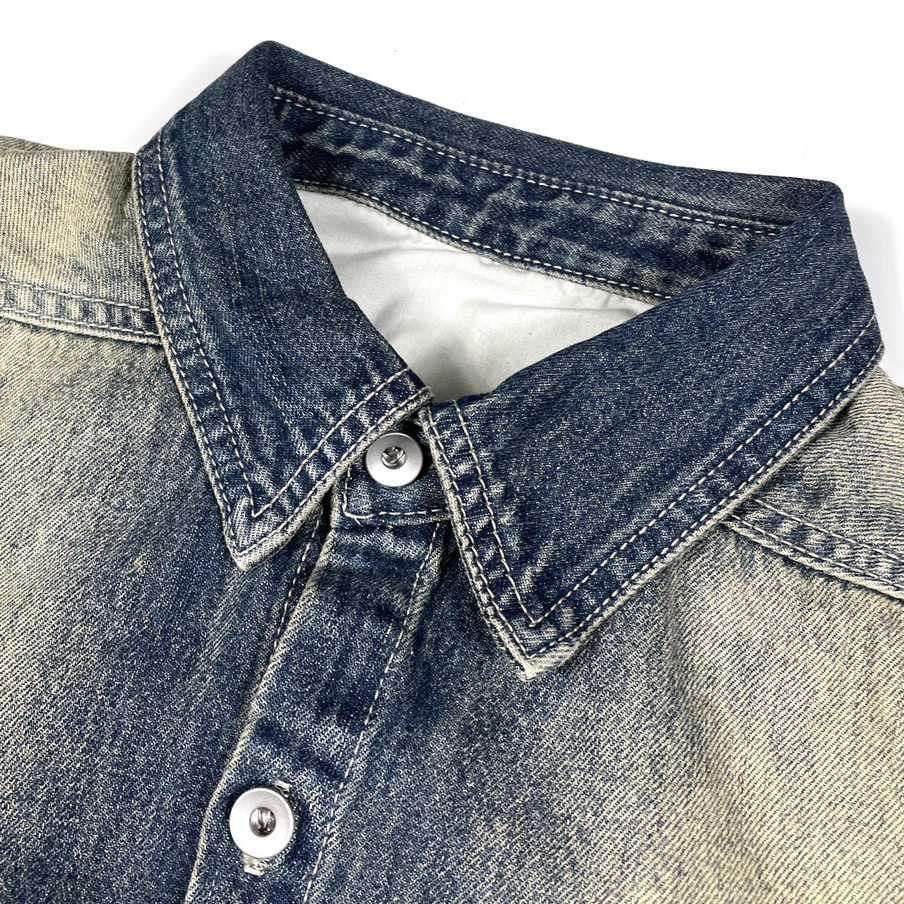 Rick Owens Cropped Denim Jacket - DopestKickz