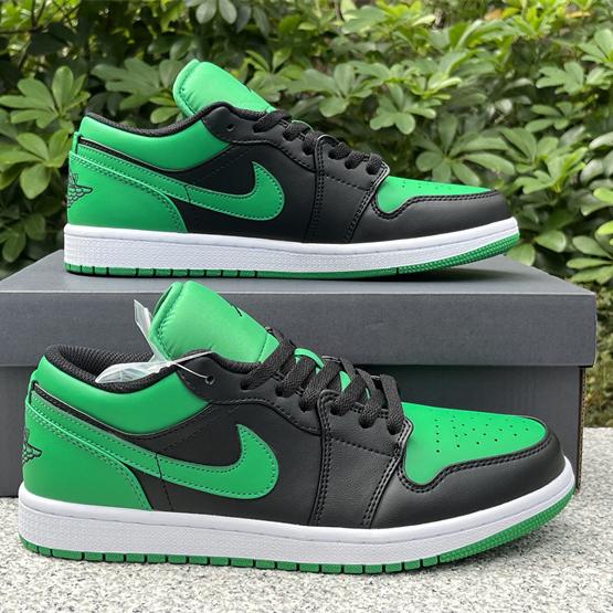 Air Jordan 1 Low “Lucky Green” Sneaker   553558-065  - DopestKickz
