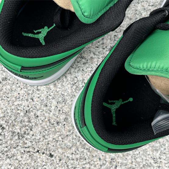 Air Jordan 1 Low “Lucky Green” Sneaker   553558-065  - DopestKickz