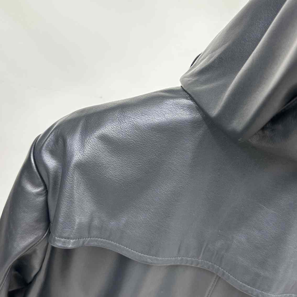 Gucci Leather Jacket With Interlocking G  - DopestKickz