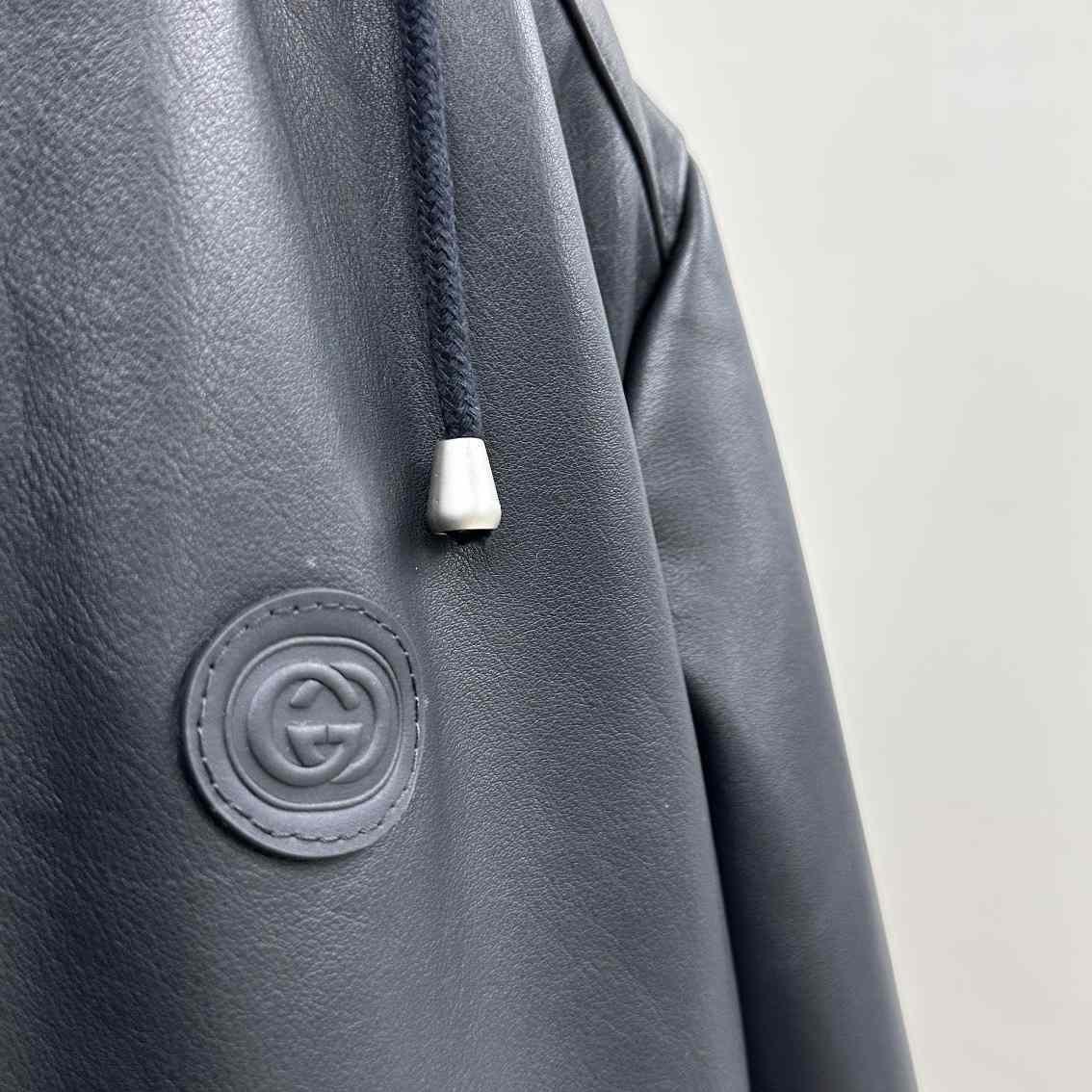 Gucci Leather Jacket With Interlocking G  - DopestKickz