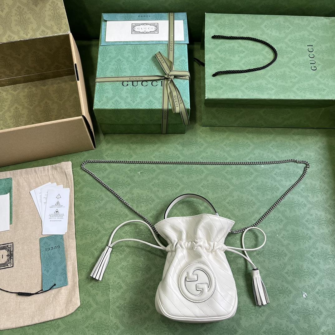 Gucci Blondie Mini Bucket Bag - DopestKickz