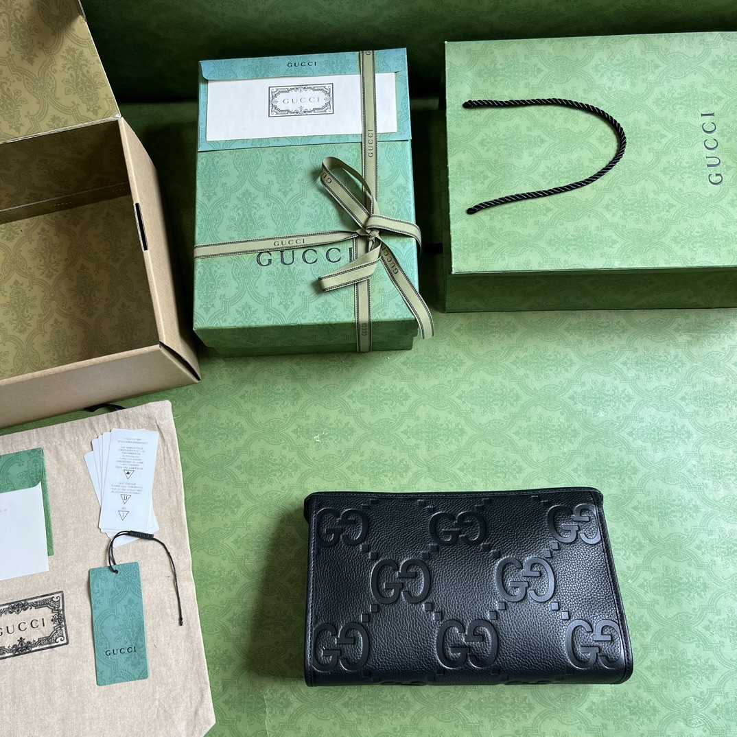 Gucci Jumbo GG Pouch (28.5x 18x 9cm) - DopestKickz