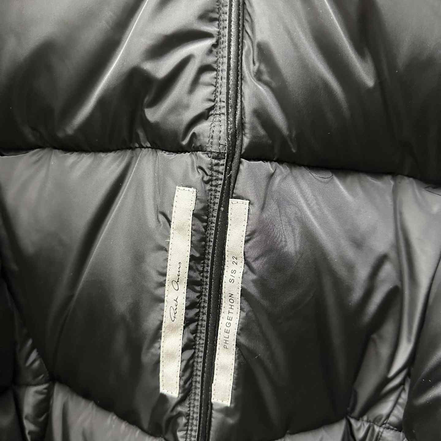 Rick Owens Down Jacket With Zipper - DopestKickz