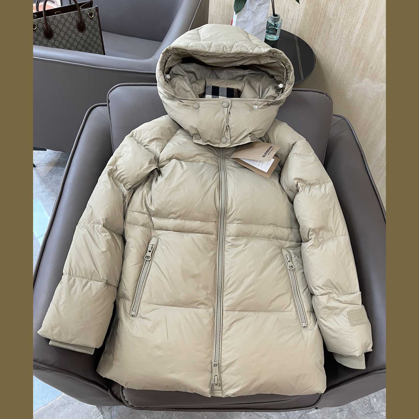 Burberry Hooded Down Jacket - DopestKickz
