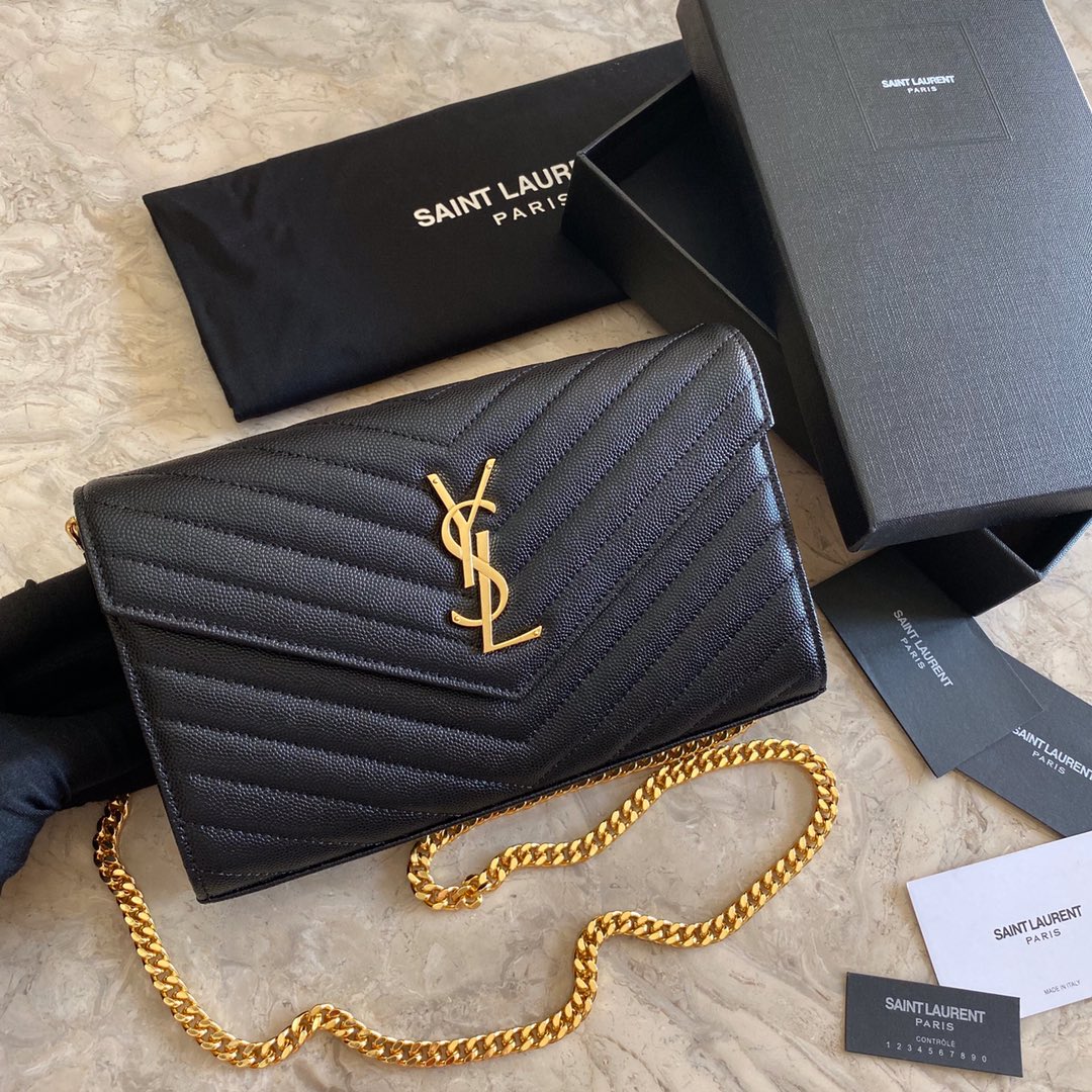 Saint Laurent Chain Wallet (22.5*14*4cm) - DopestKickz