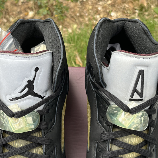 A Ma Maniére x Air Jordan 5 “Black” Sneakers     FD1330-001  - DopestKickz