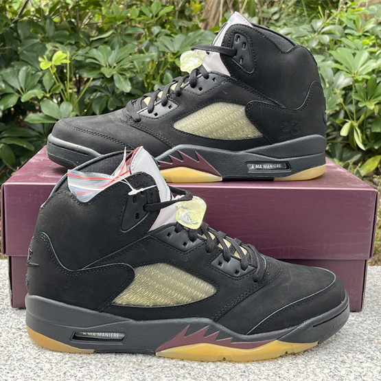 A Ma Maniére x Air Jordan 5 “Black” Sneakers     FD1330-001  - DopestKickz