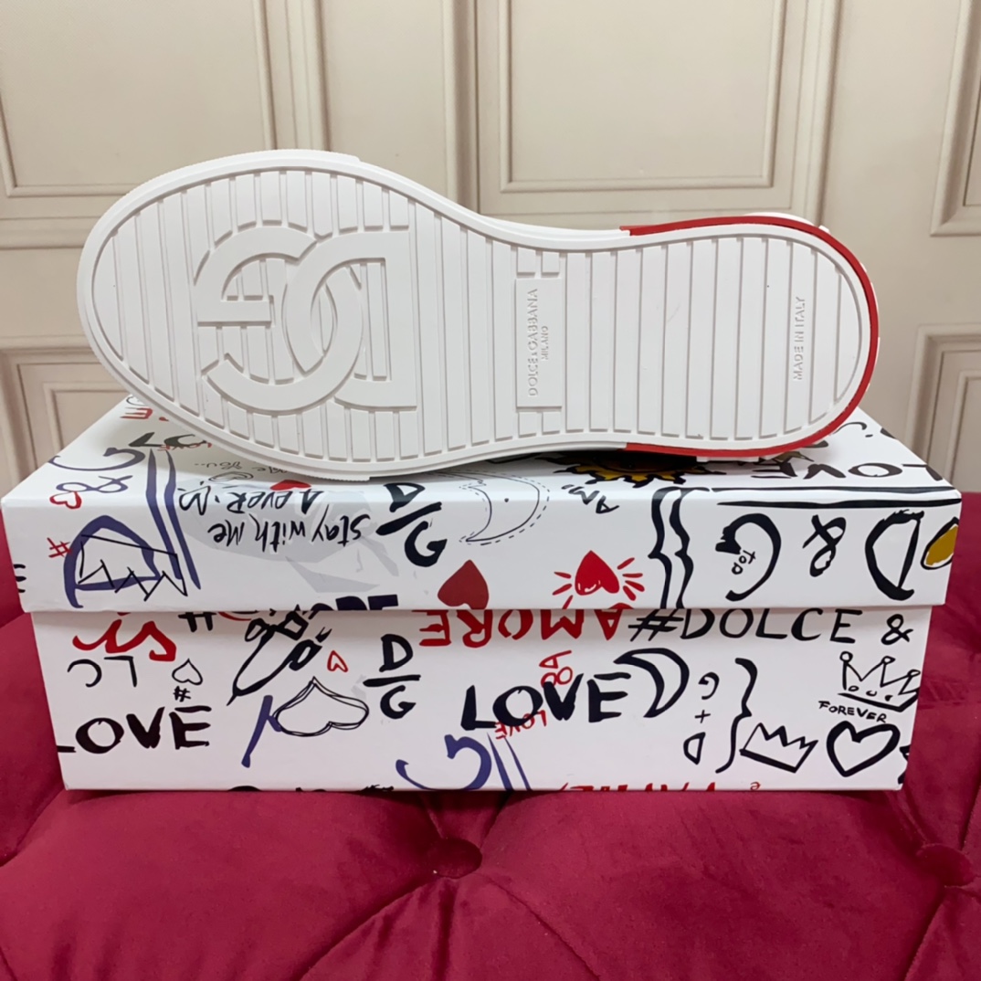 Dolce & Gabbana Calfskin Portofino Sneakers - DopestKickz