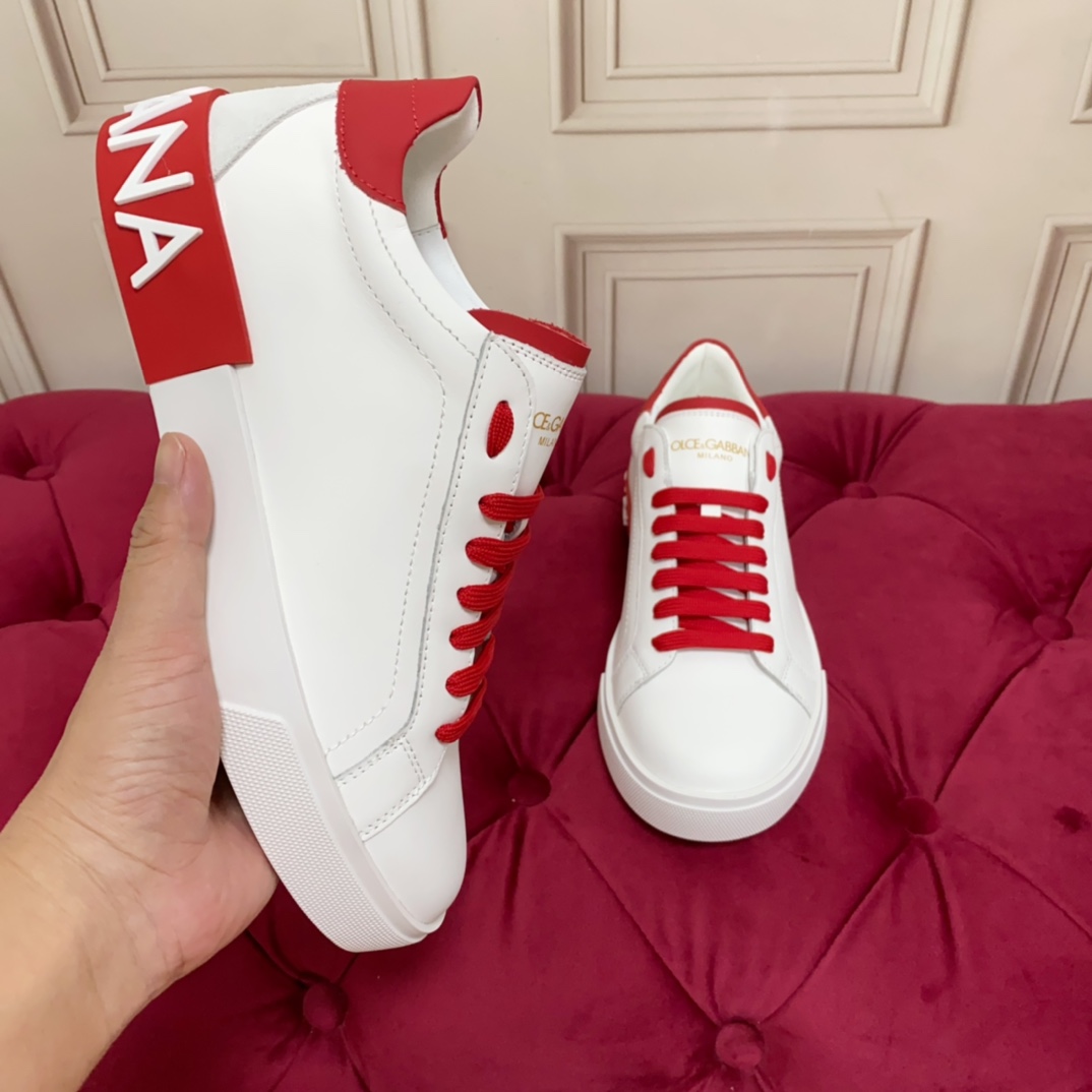 Dolce & Gabbana Calfskin Portofino Sneakers - DopestKickz