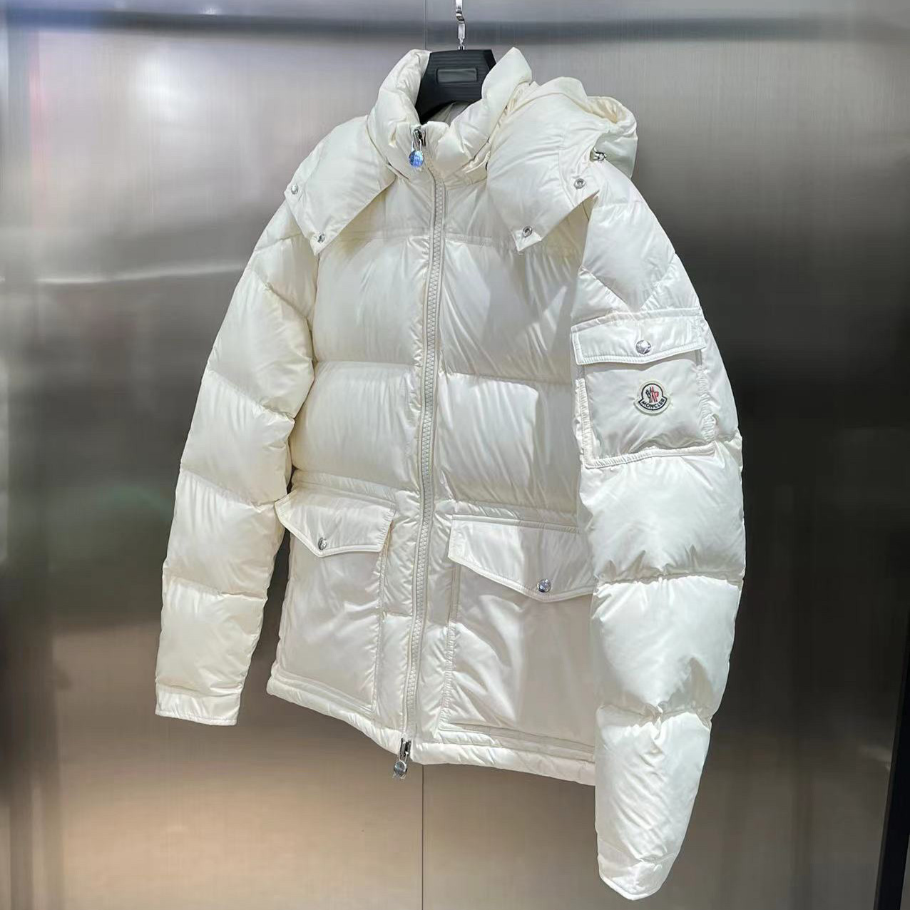 Moncler Feather-down Hooded Puffer Jacket - DopestKickz