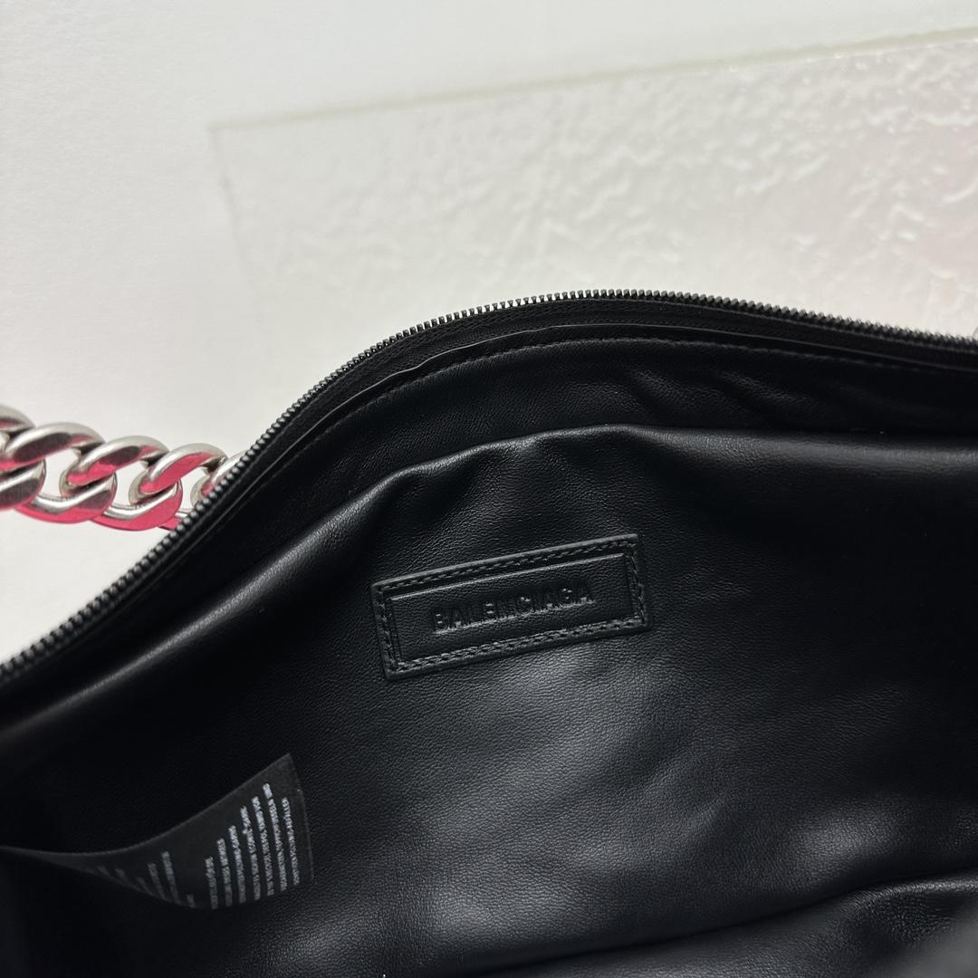 Balenciaga Raver Medium Bag With Chain In Neon Pink - DopestKickz