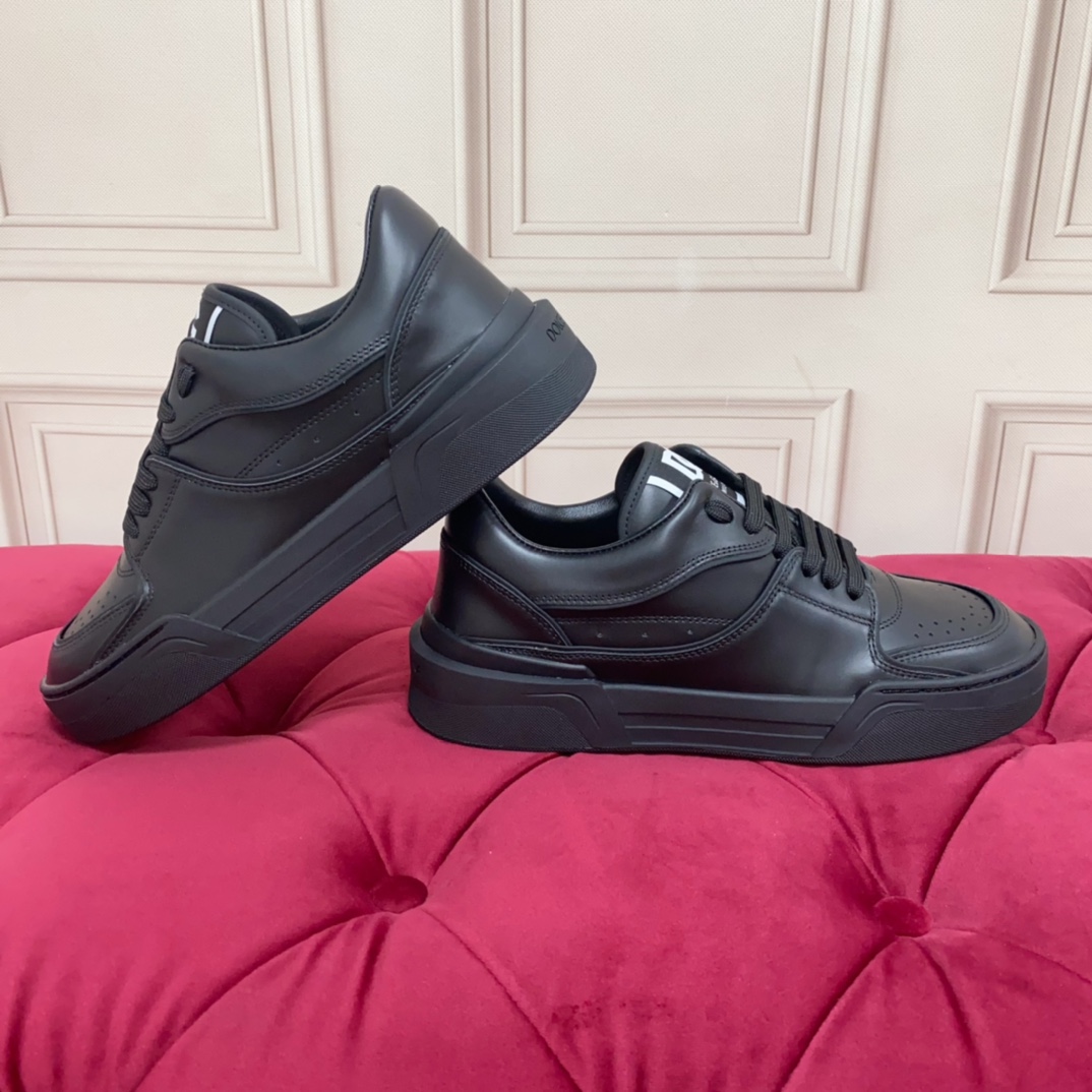 Dolce & Gabbana Black Roma Sneakers - DopestKickz