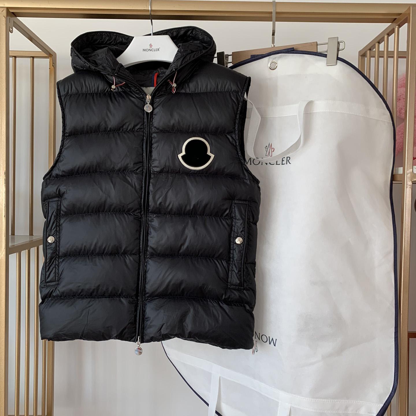Moncler Black Vanoise Hooded Gilet - DopestKickz