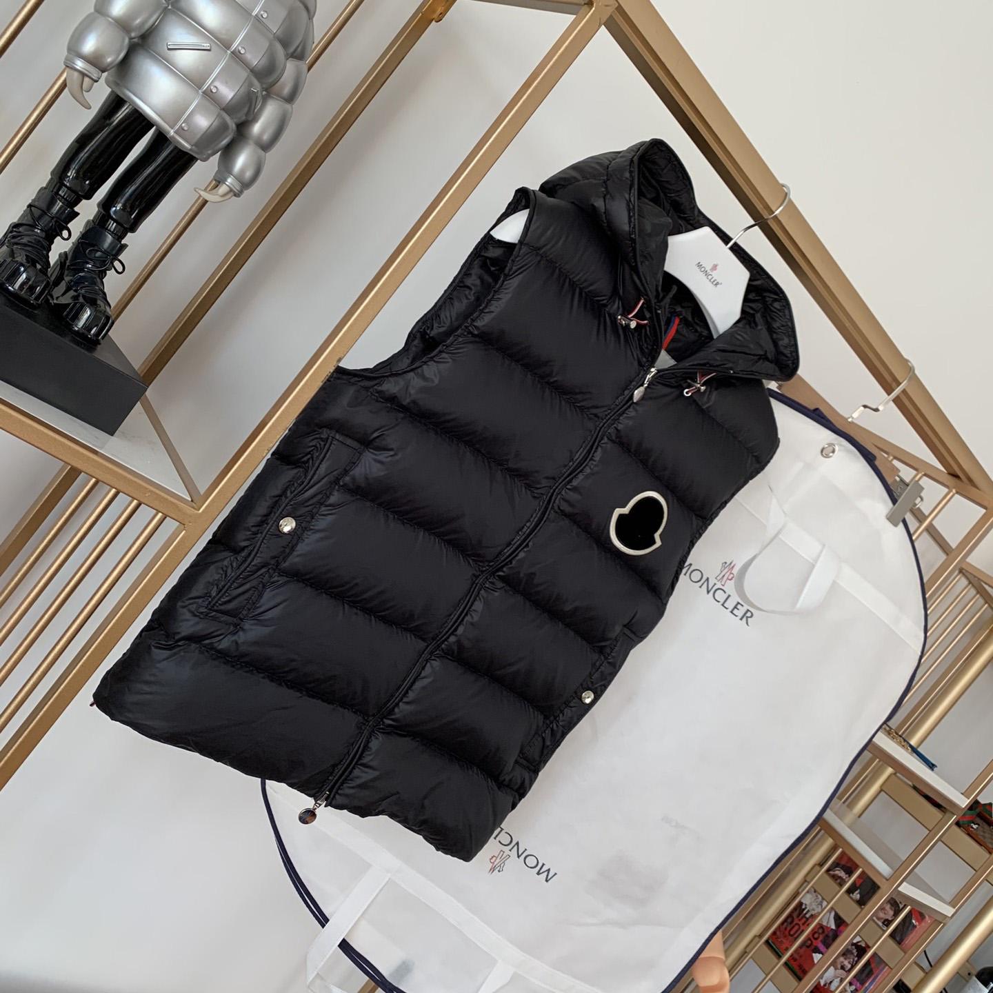 Moncler Black Vanoise Hooded Gilet - DopestKickz