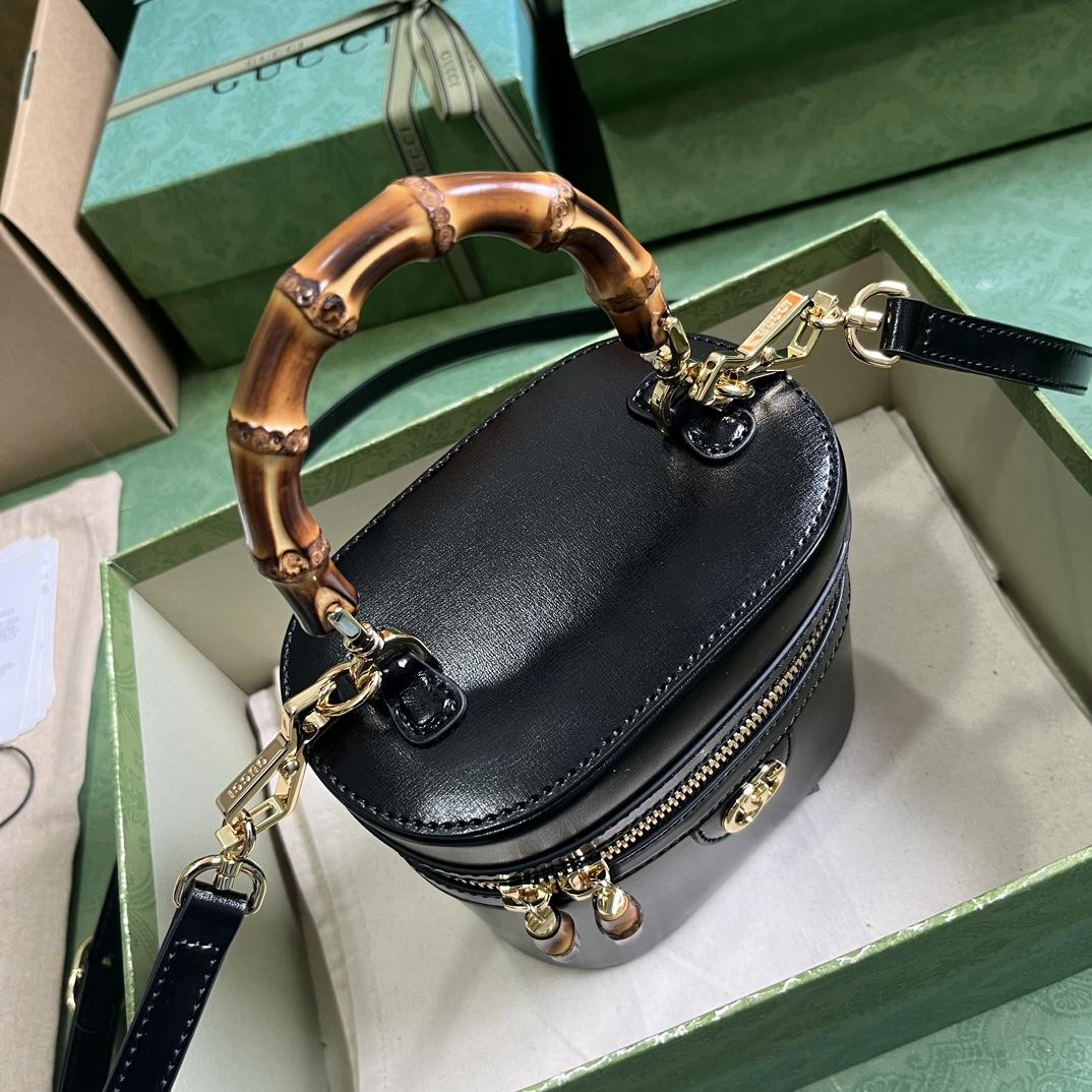 Gucci Mini Bamboo Shoulder Bag (15.5x 13.5x 4cm) - DopestKickz